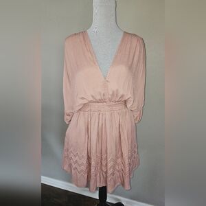 Mustard Seed V- Neck Dress. Powder Rose Color. Size M.